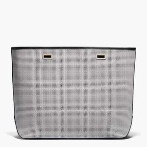 Lo and Sons Seville Shell - Perforated White Leather